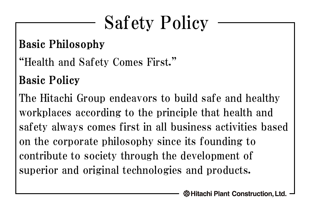 Safety Policy